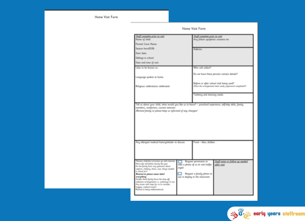 Home Visit Form Reception