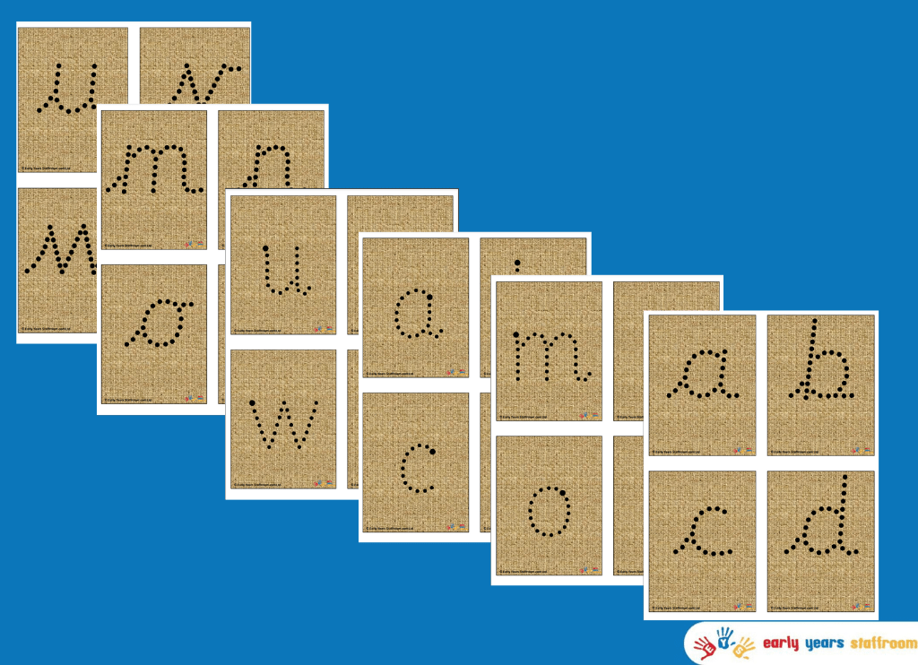 A-Z Dotty Letters Hessian Letter Formation