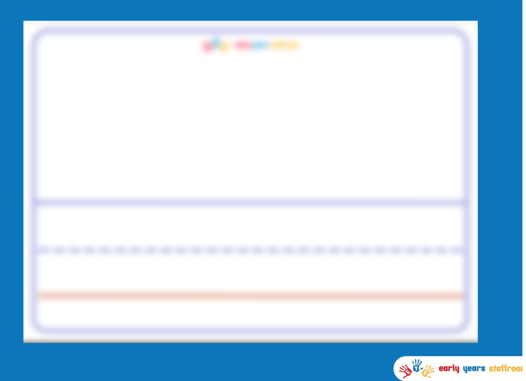 Red Line Handwriting Template