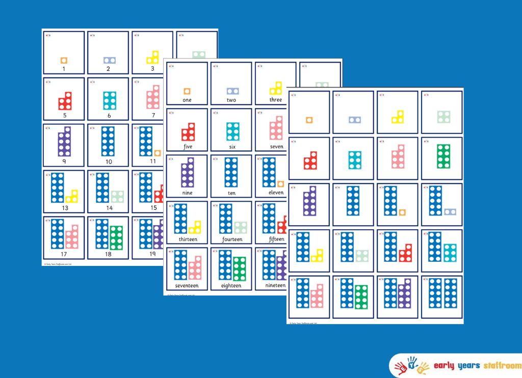 Numicon Flashcards 1-20