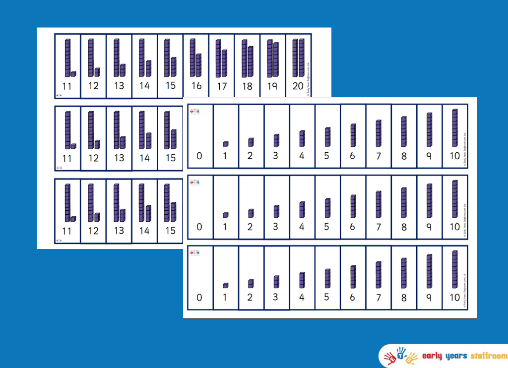 Base Ten Number Track 1-10 and 11-20