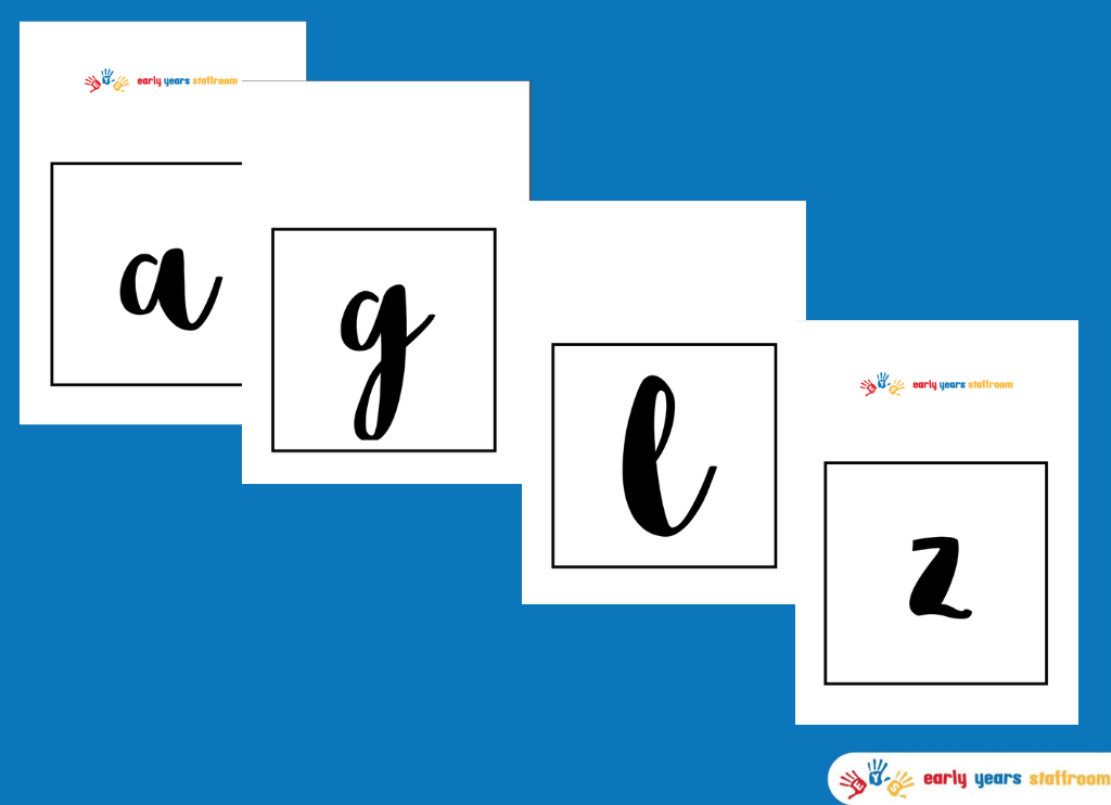 A-Z Display Black Lettering Lower Case