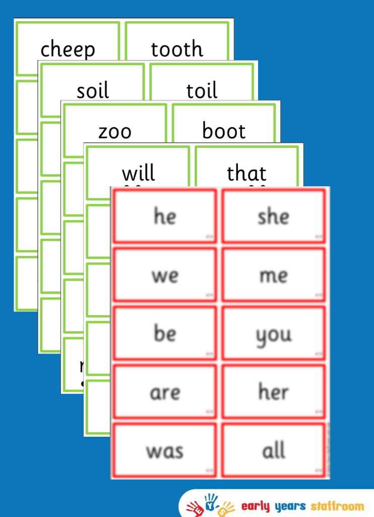 Phase 3 Flash Word Cards (Standard Font)