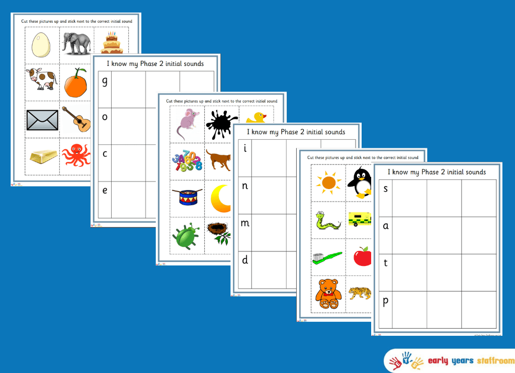 Phonics Phase 2 Cut & Stick