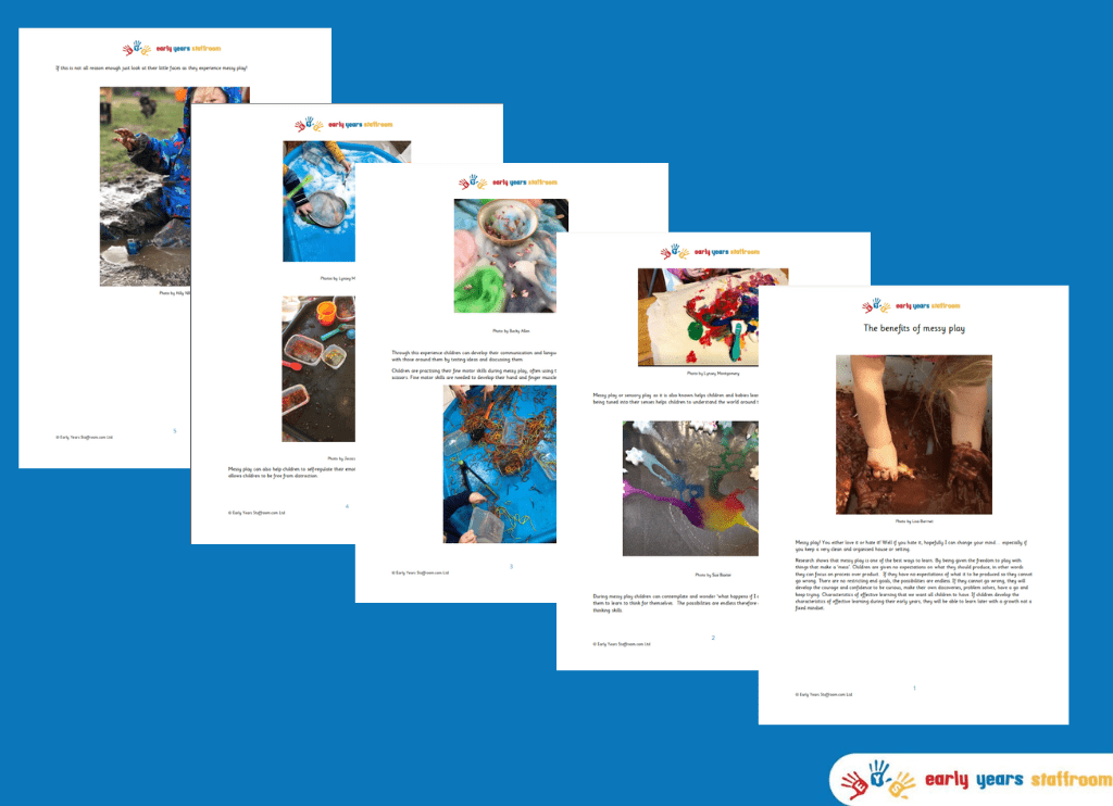Leaflet for Parents on Messy Play