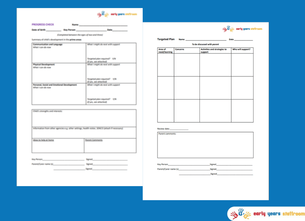 Two (2) Year Progress Check Editable NEW EYFS