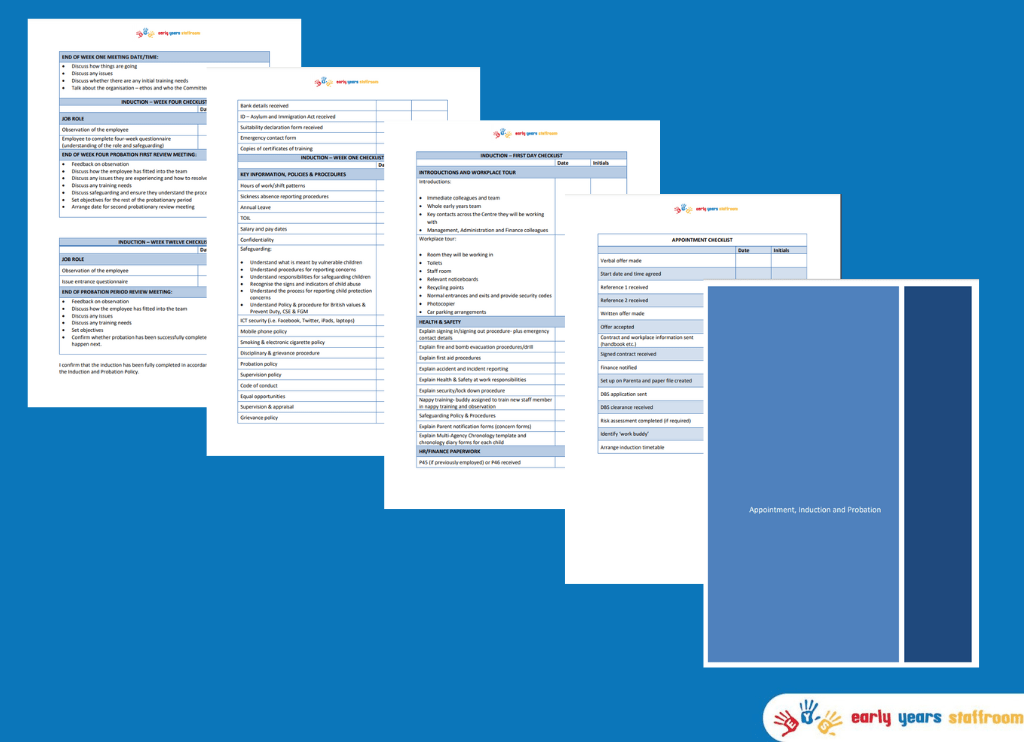 Induction Pack and Checklist Early Years