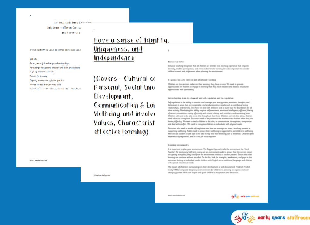 The Early Years Staffroom Curriculum 0 to 5