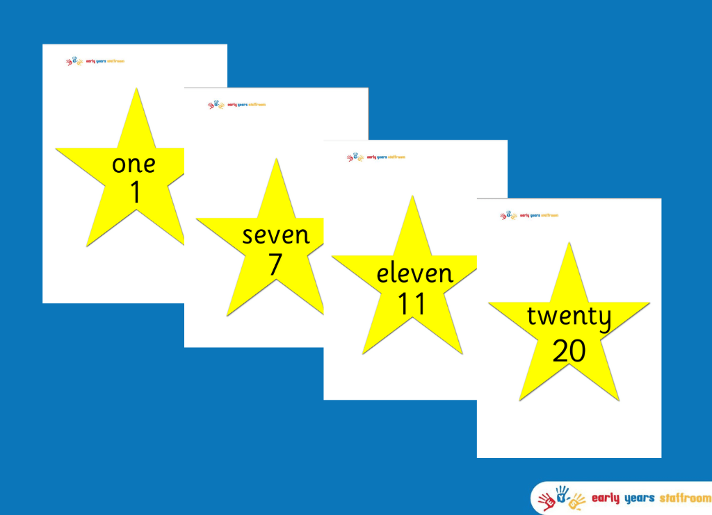 Star Number line 1-20