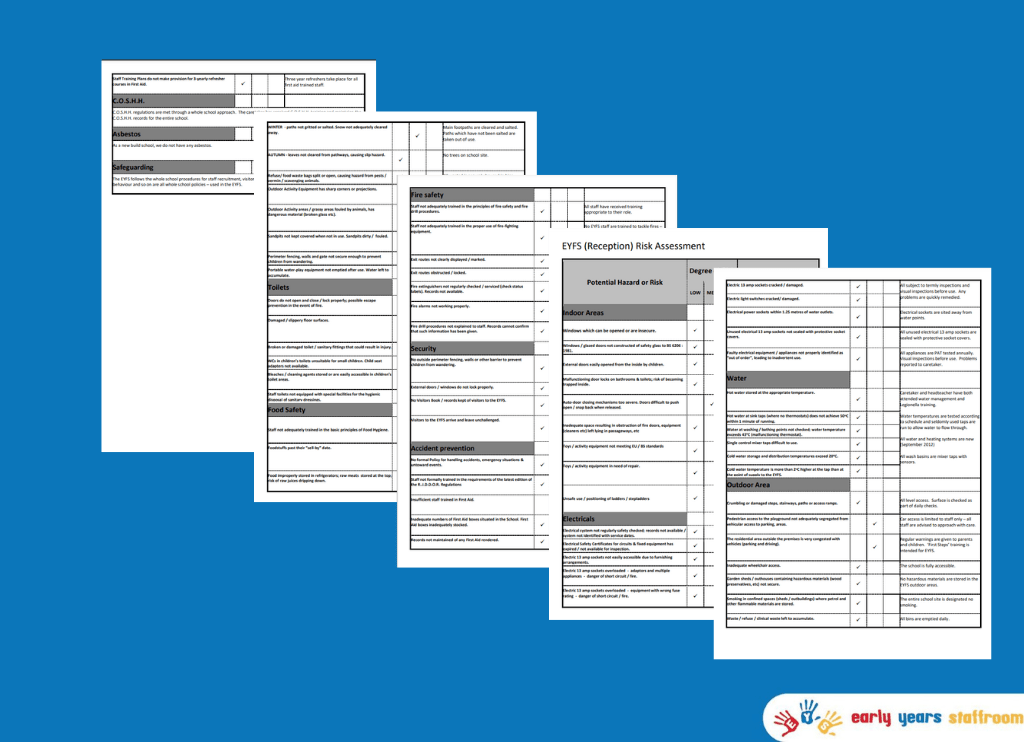 EYFS Risk Assessment Editable