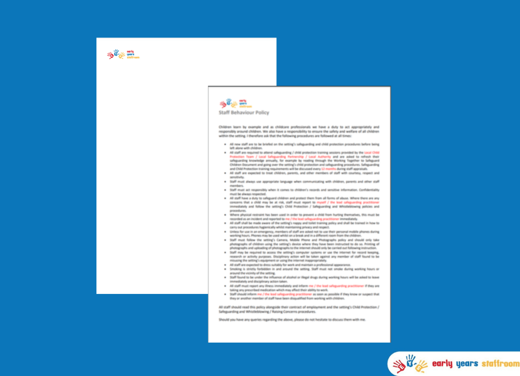 Staff Behaviour Policy