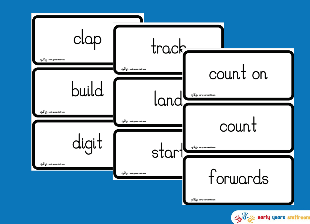 Maths Word Bank Cards Supporting White Rose 20 and Beyond (White Background)