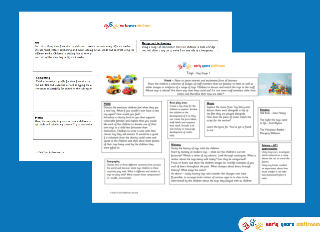 KS1 Planning Brainstorm Toys