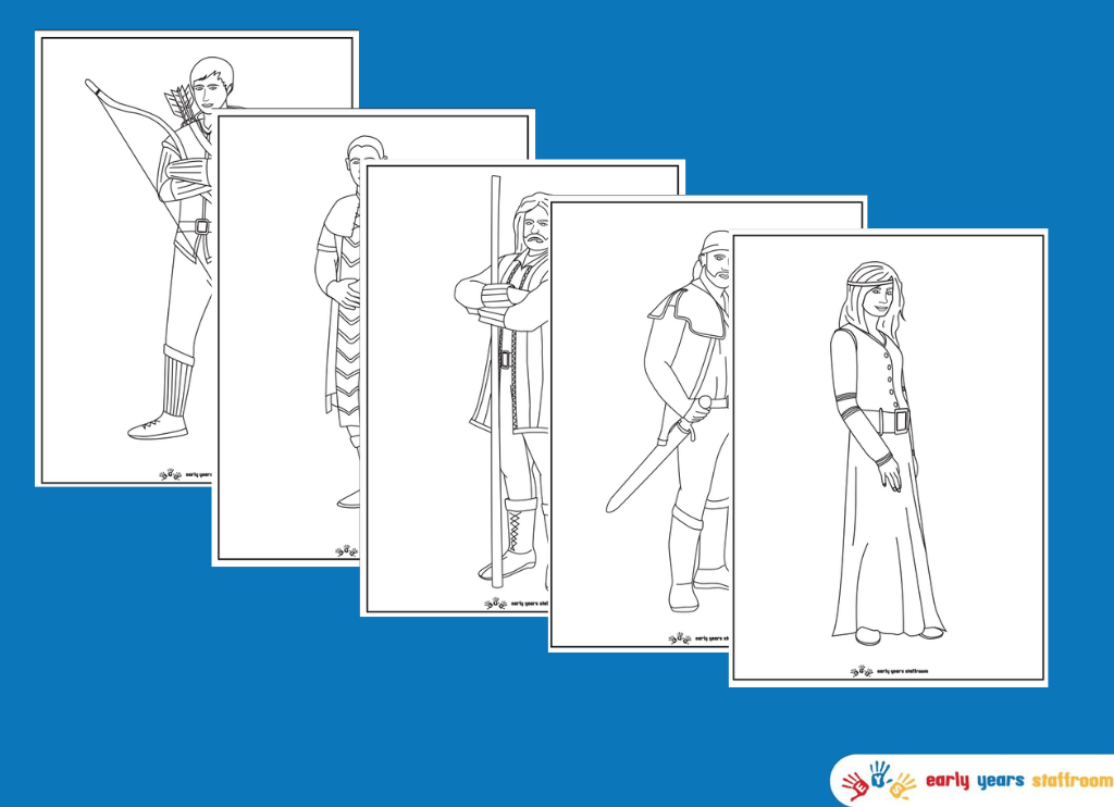 Robin Hood / Merry Men Colouring Pages