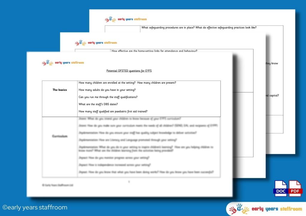 Early Years Resources And Planning To Download