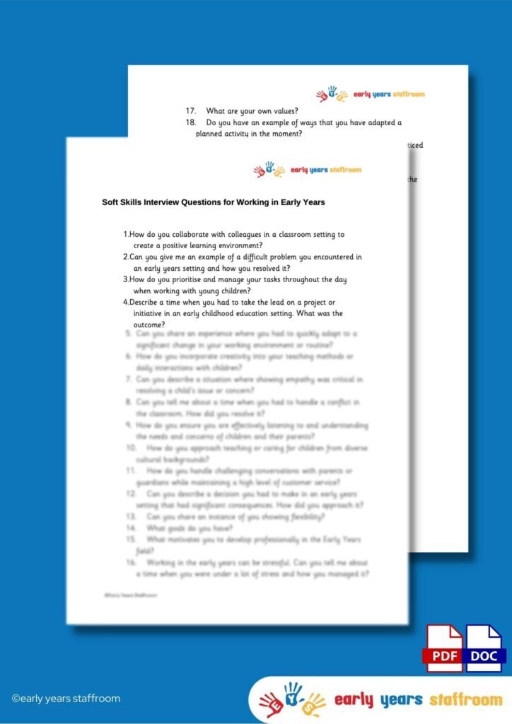 Early Years Planning and Resources to download