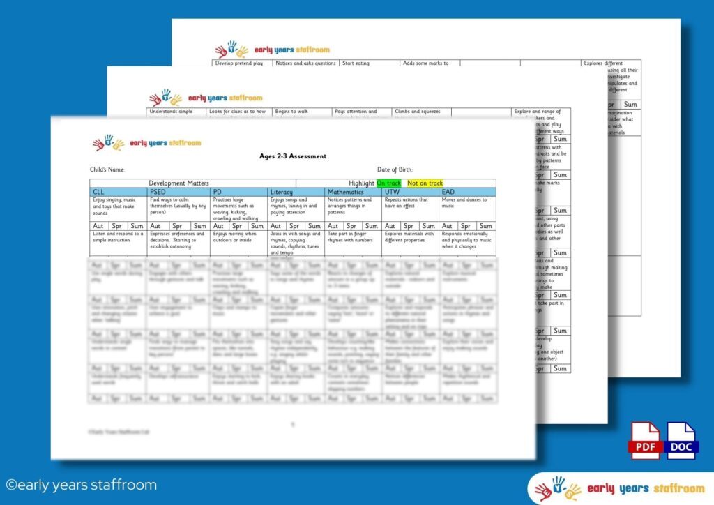 Early Years Planning And Resources To Download