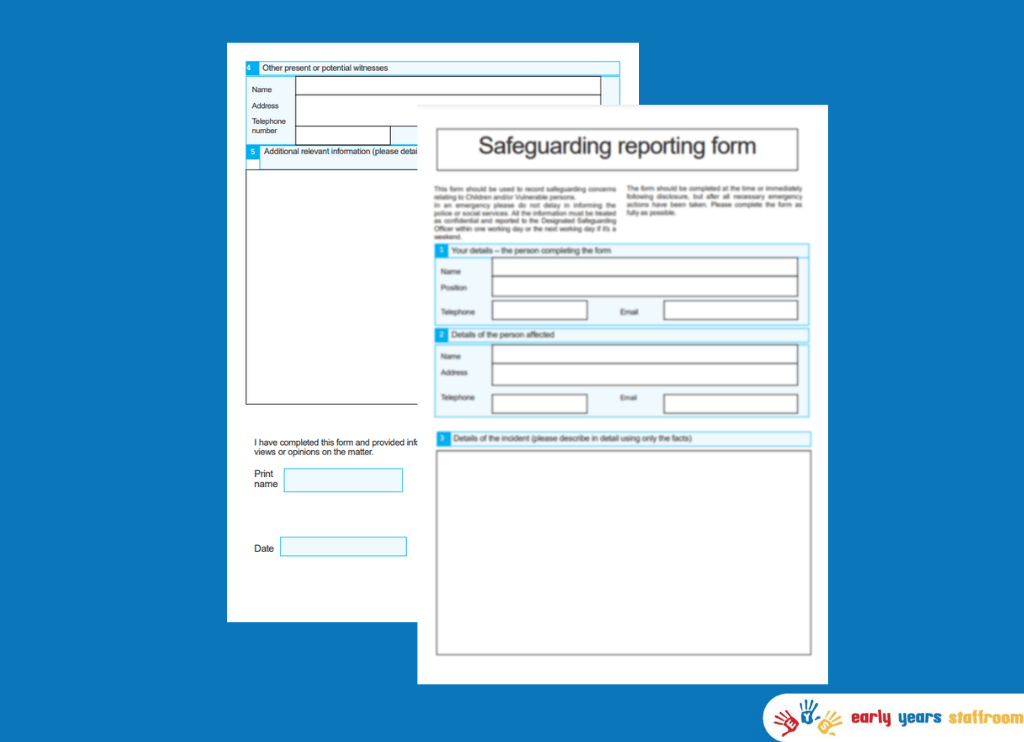 Safegaurding Form