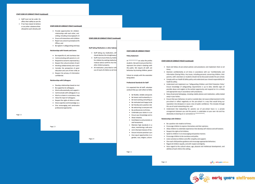 Staff Code of Conduct Policy