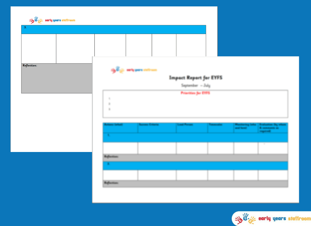 Impact Report for Early Years EYFS