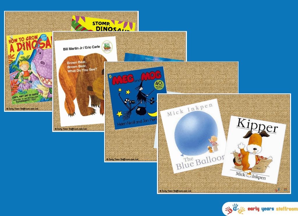 Book Covers for Literacy Reading Area Display