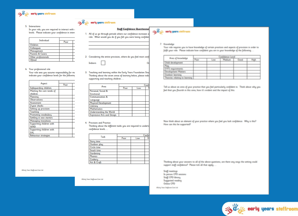 Staff Confidence Questionnaire