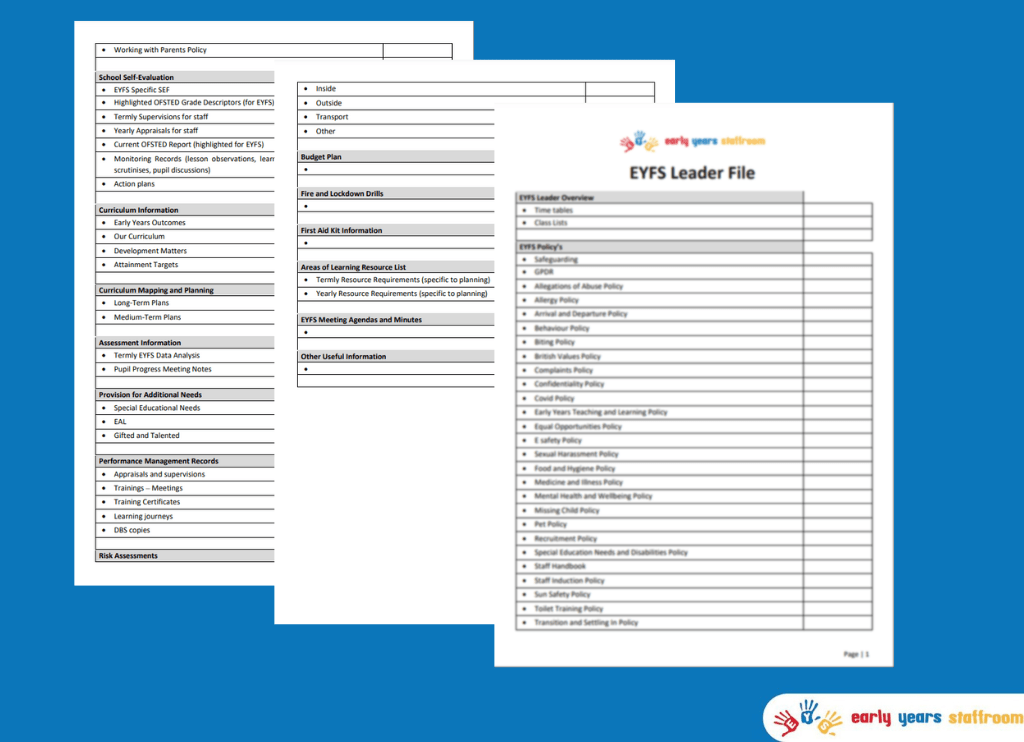 EYFS Leader File 2021