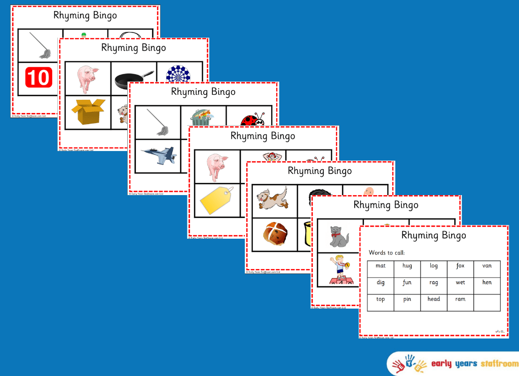 Rhyming Bingo CVC Pictures