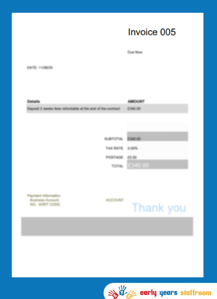 Blank Invoice