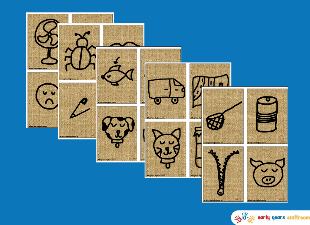 Simple Art Drawings CVC Words Home Learning