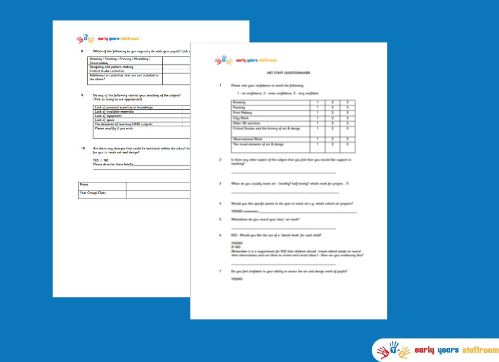 Art Staff Questionnaire for Art Leader