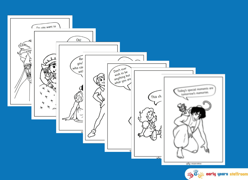 Familier Characters with Familiar Quotes (Black and White)