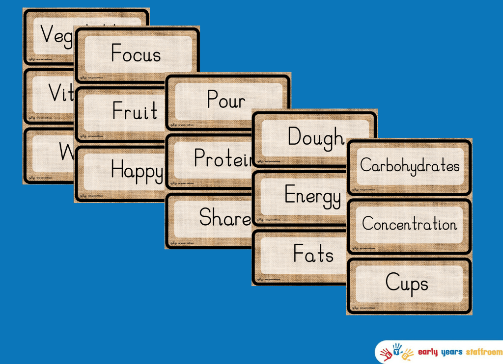 Words for Environment Snack Area