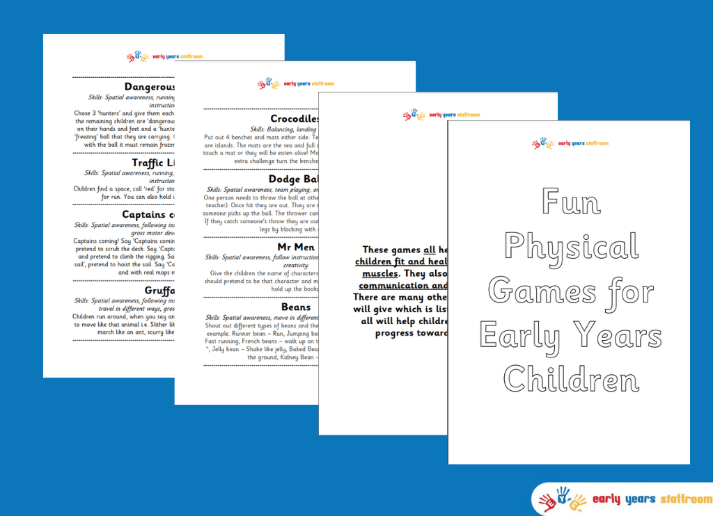 PE Planning for Early Years Children