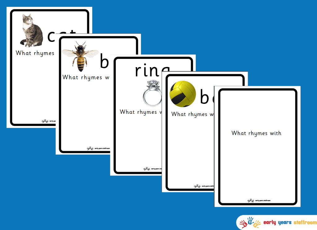 Rhyming Cards A4 Size