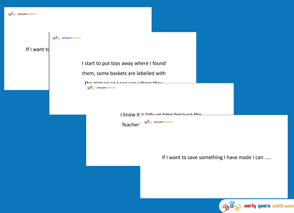 Social Story Tidying Up