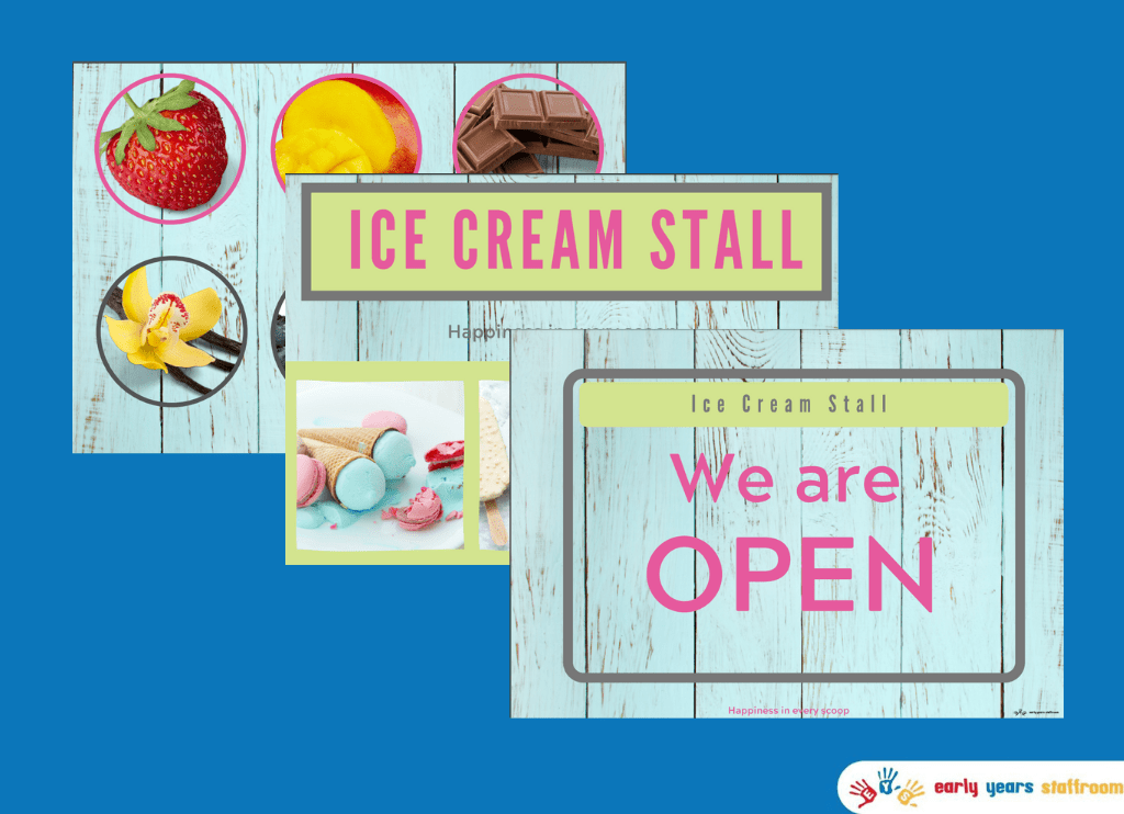 Ice Cream Stall Role Play Pack