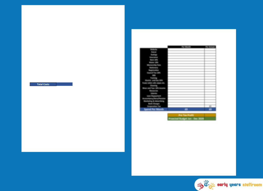 The Ultimate Business Plan - Nursery/Childcare Set Up (Forecast Budget )